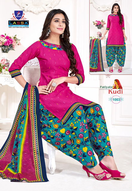 ARIHANT LASSA PATIYALA KUDI New Designer Fancy Casual Wear Dress Material Collection